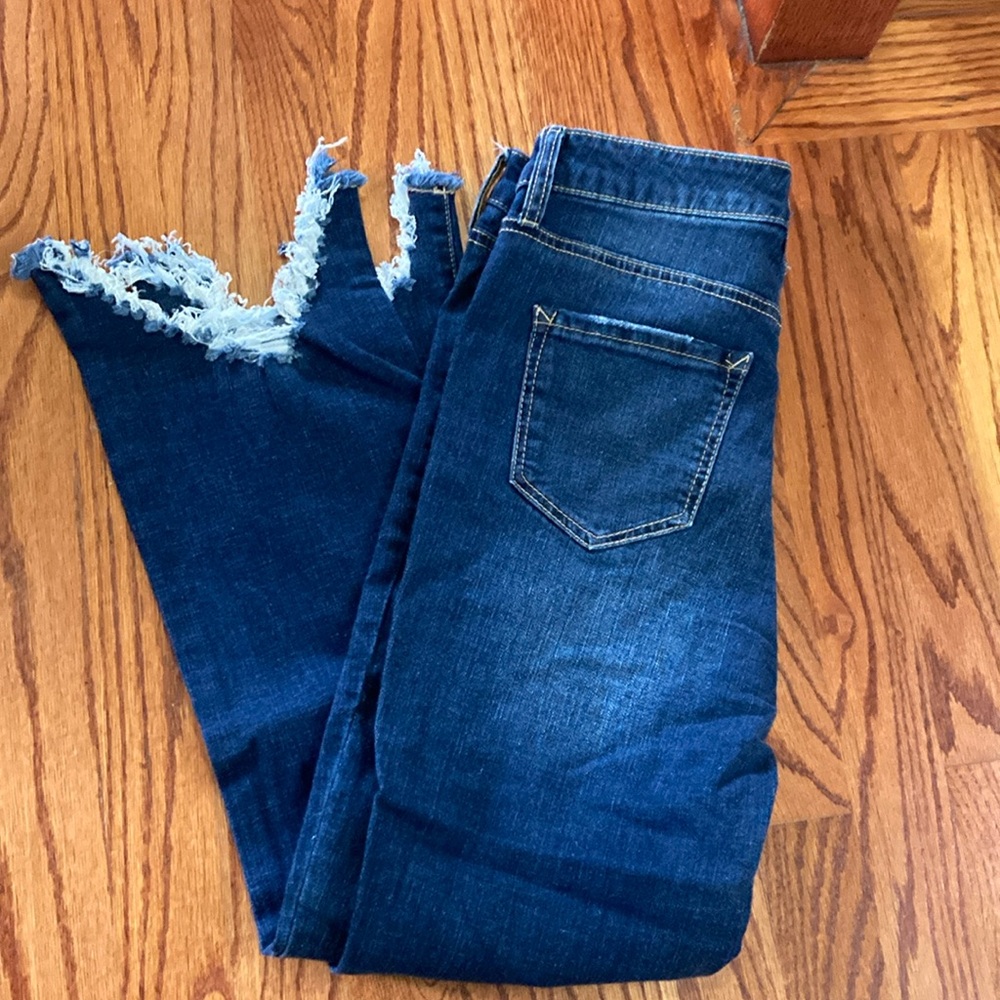 Womens scoop crop flare jeans size 4